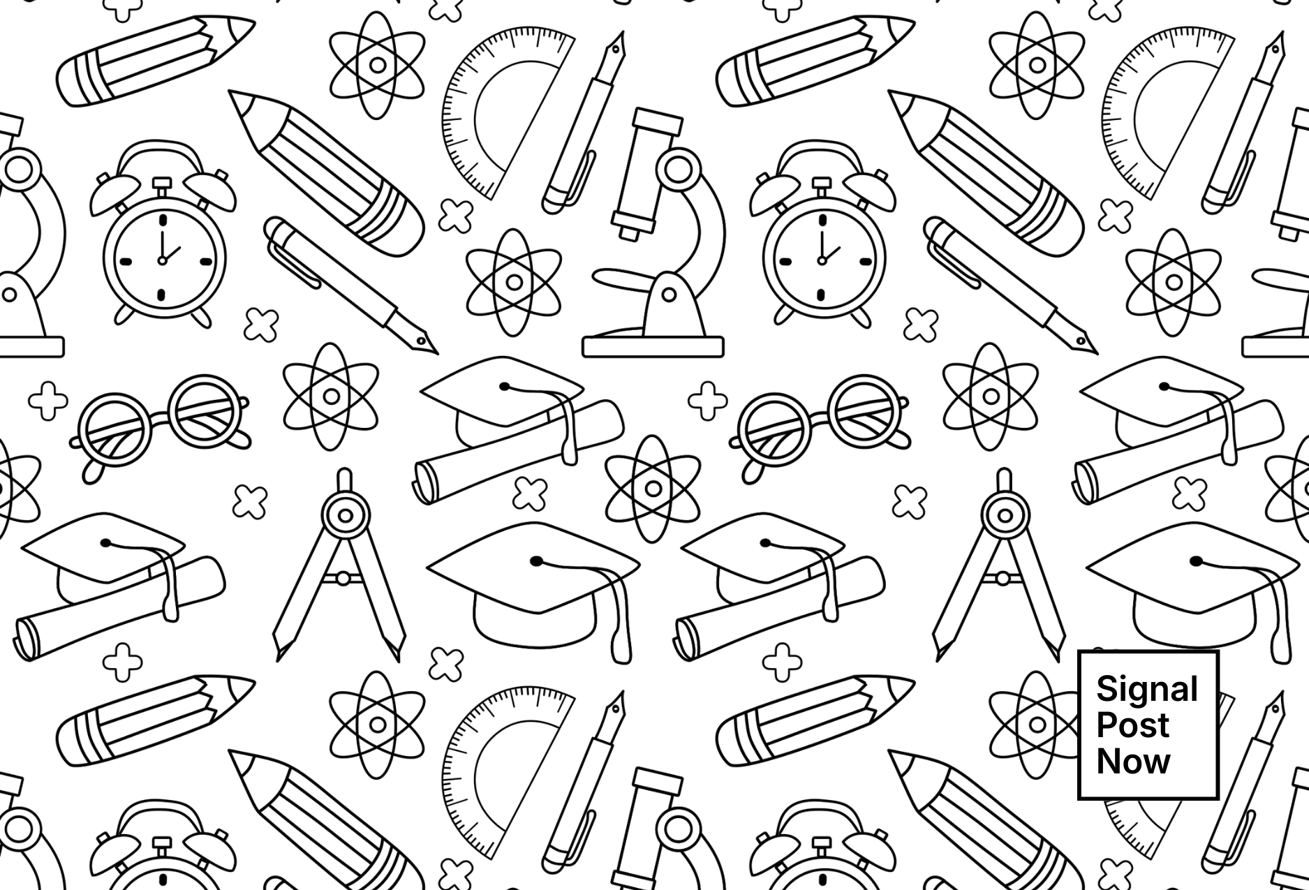 Education postcard design